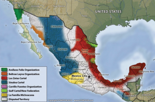 Mexican Drug Cartels Map