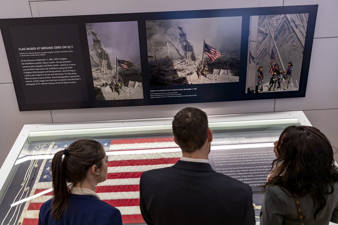 New special agents and intelligence analysts view an exhibit at the 9/11 Memorial & Museum in New York City on Saturday, March 9, 2019.