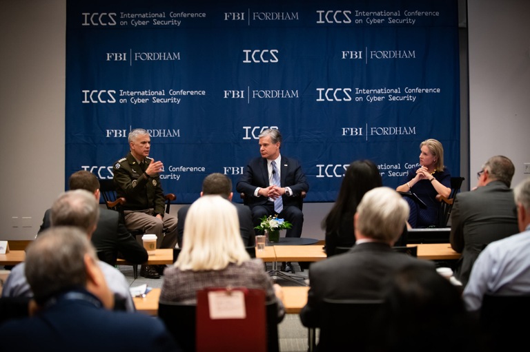 Director Wray at Fordham ICCS 2024 Fireside Chat — FBI