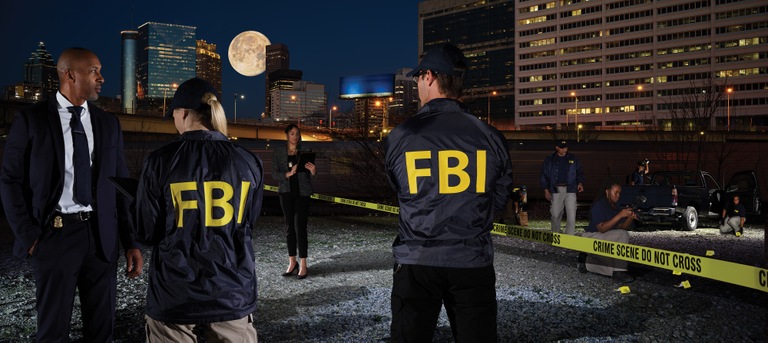 FBI Employees Nighttime Crime Scene (Recruiting Image) — FBI