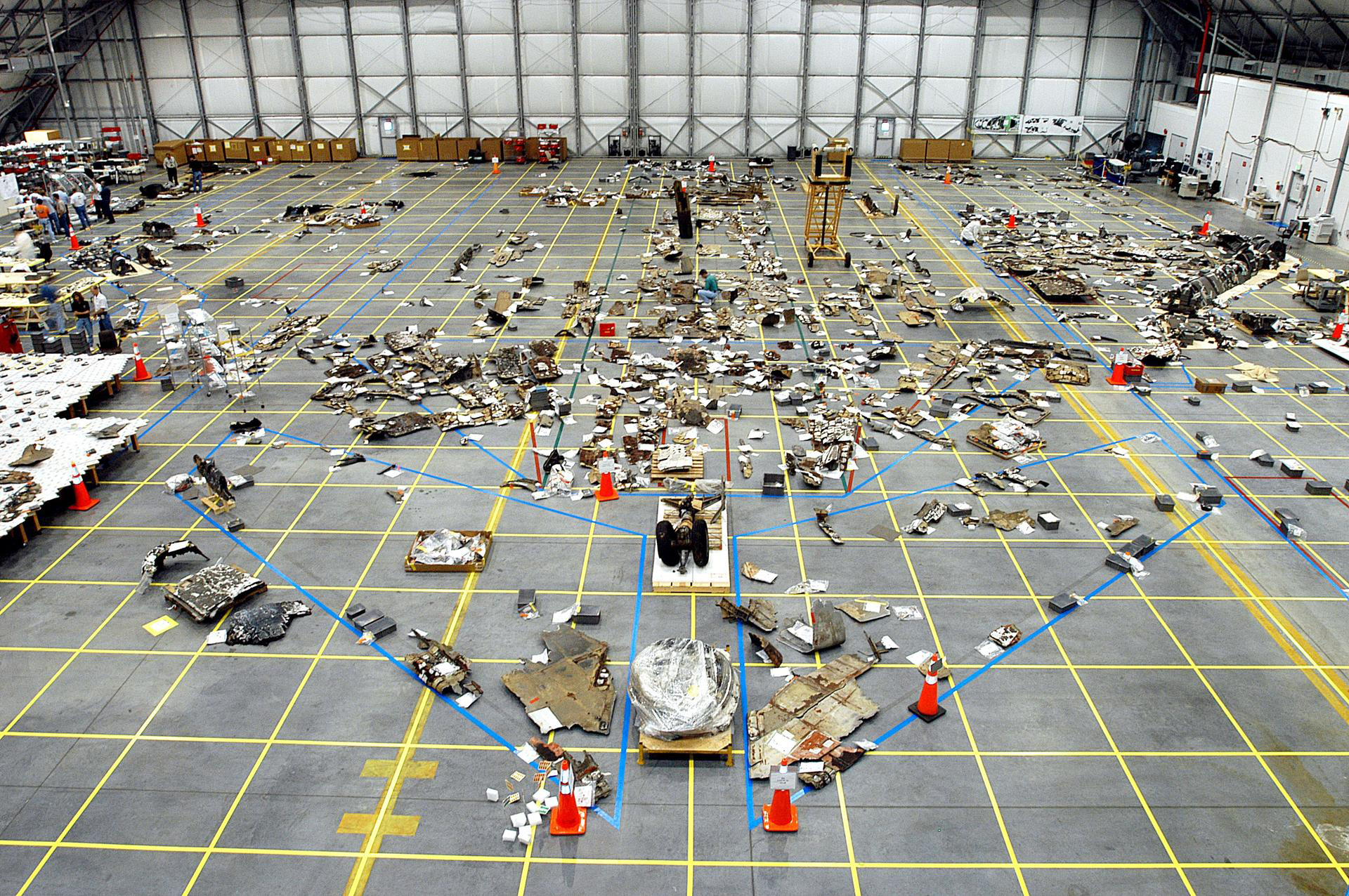 space shuttle columbia debris field